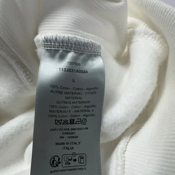 Dior Dior White Printed Hoodie for Men 0079 Size US L / EU 52-54 / 3 - 4 Thumbnail