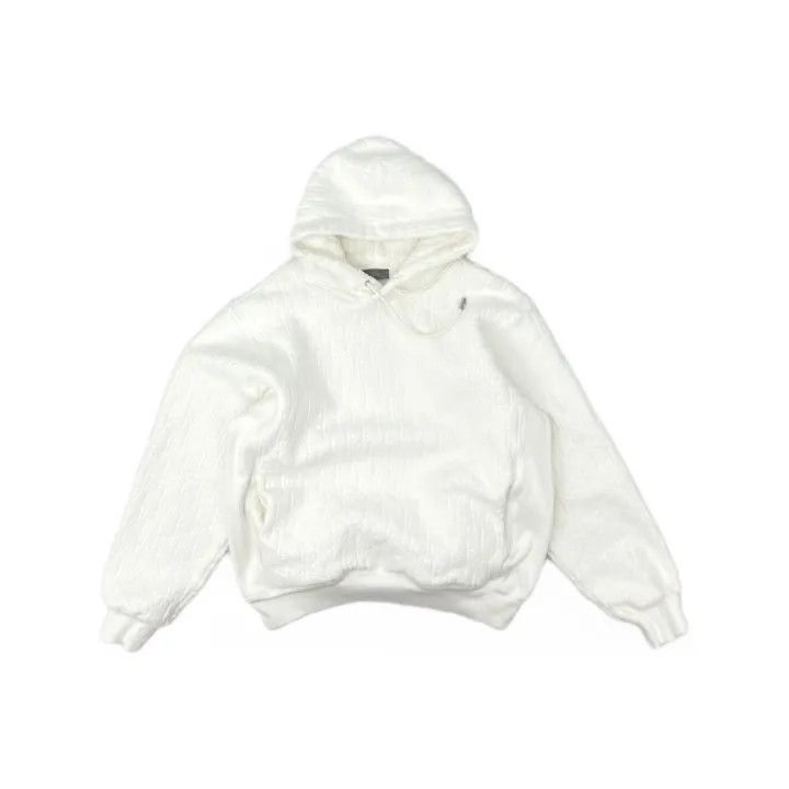 Dior Dior White Printed Hoodie for Men 0079 Size US L / EU 52-54 / 3 - 2 Thumbnail