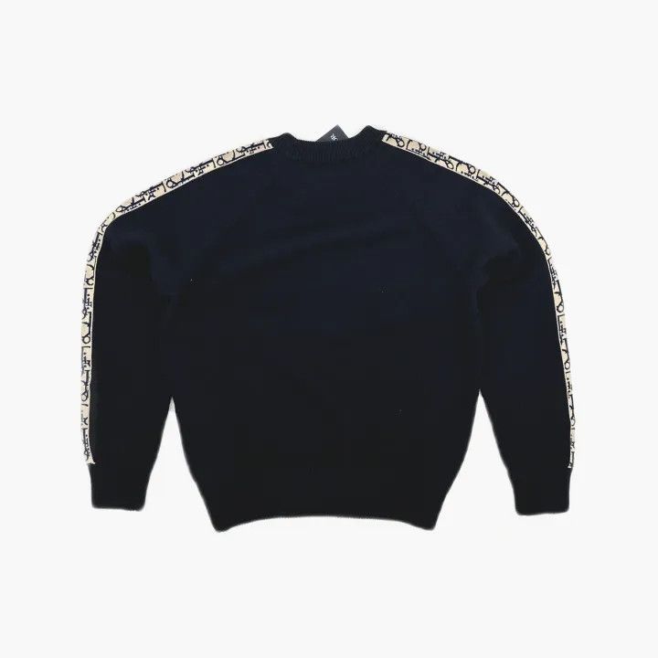 Dior Dior Navy Blue Letter Pattern Sweater 0079 Size US L / EU 52-54 / 3 - 3 Thumbnail