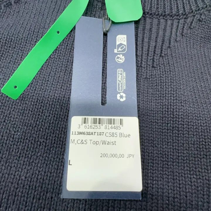 Dior Dior Navy Blue Letter Pattern Sweater 0079 Size US L / EU 52-54 / 3 - 5 Thumbnail
