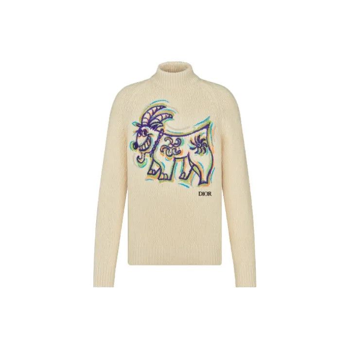Dior Dior x Kenny Scharf Embroidered Long Sleeve Knitwear 0079 Size US L / EU 52-54 / 3 - 2 Thumbnail