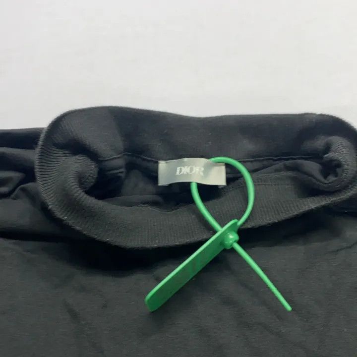 Dior Dior Black Logo Embroidered Short Sleeve T-Shirt 0079 Size US M / EU 48-50 / 2 - 6 Thumbnail