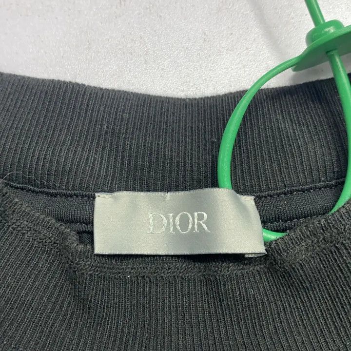 Dior Dior Black Logo Embroidered Short Sleeve T-Shirt 0079 Size US M / EU 48-50 / 2 - 3 Thumbnail
