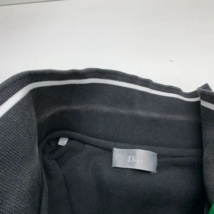 Dior Dior Striped Bee Embroidered Black Polo Shirt 0079 Size US M / EU 48-50 / 2 - 4 Thumbnail