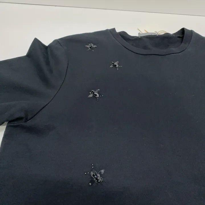 Dior Dior SS21 Black Crewneck Bee Logo T-Shirt 0079 Size US M / EU 48-50 / 2 - 11 Thumbnail