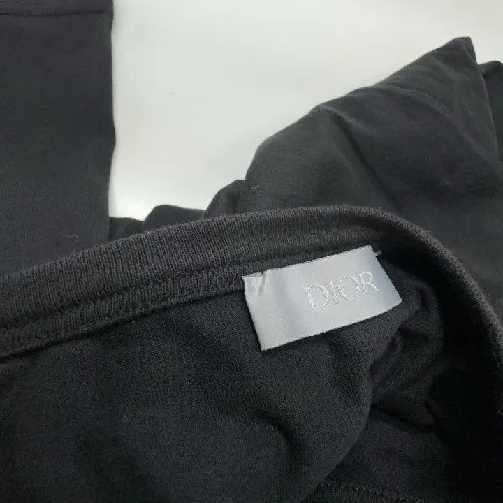 Dior Dior Logo Embroidered Short Sleeve T-shirt 0079 Size US M / EU 48-50 / 2 - 4 Thumbnail