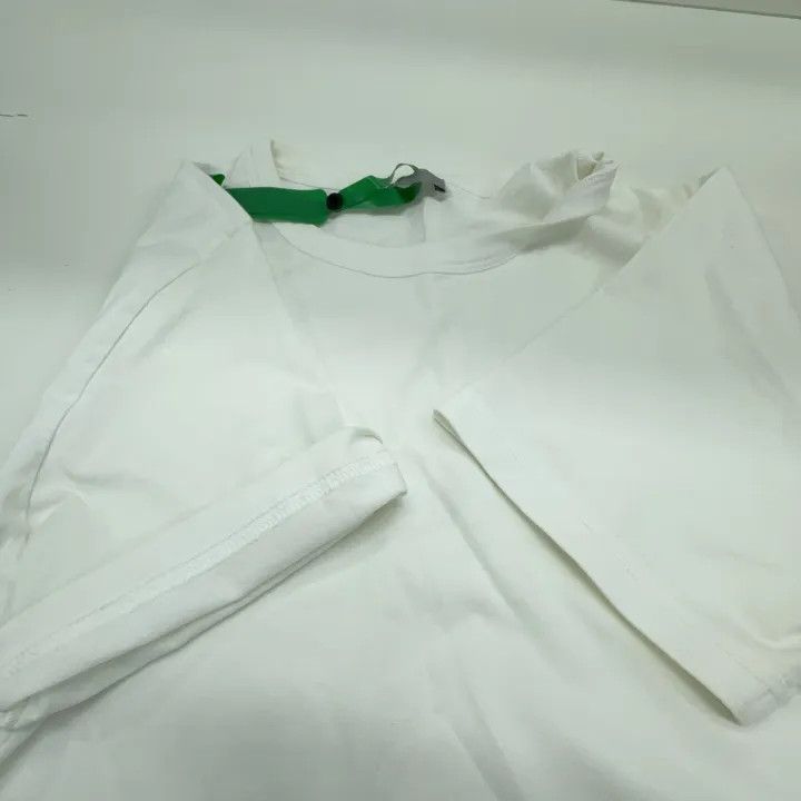 Dior Dior White Logo Embroidered Short Sleeve T-shirt 0079 Size US M / EU 48-50 / 2 - 8 Thumbnail