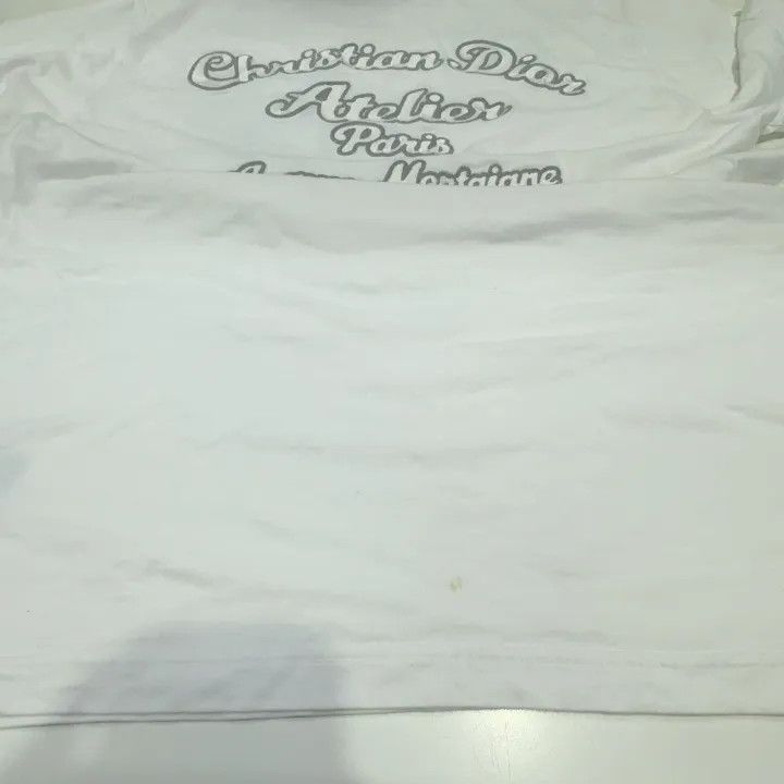 Dior Dior White Logo Print Short Sleeve T-Shirt 0079 Size US M / EU 48-50 / 2 - 10 Thumbnail