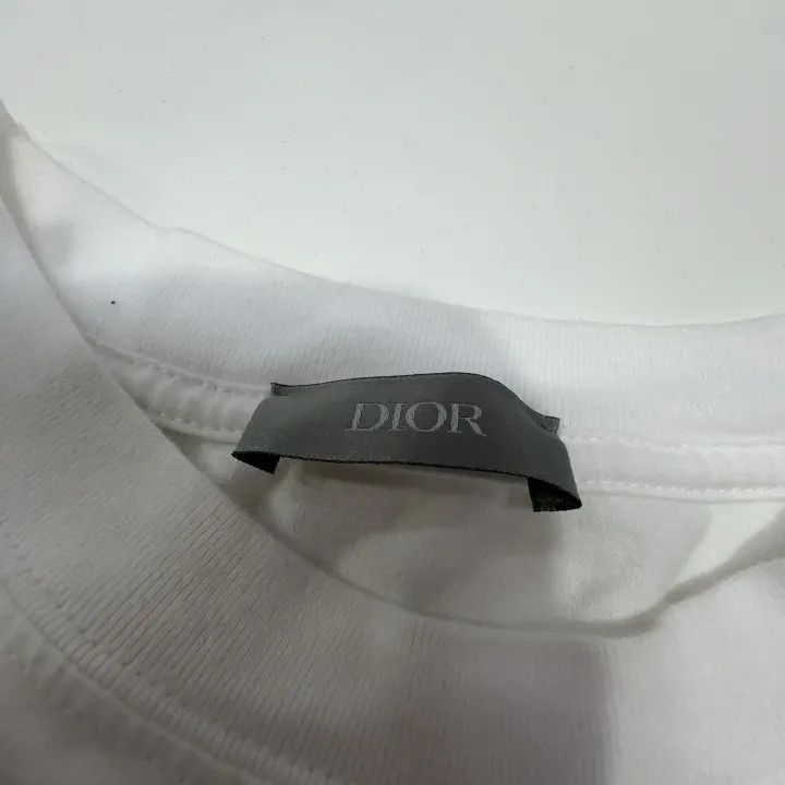 Dior Dior White Logo Print Short Sleeve T-Shirt 0079 Size US M / EU 48-50 / 2 - 5 Thumbnail