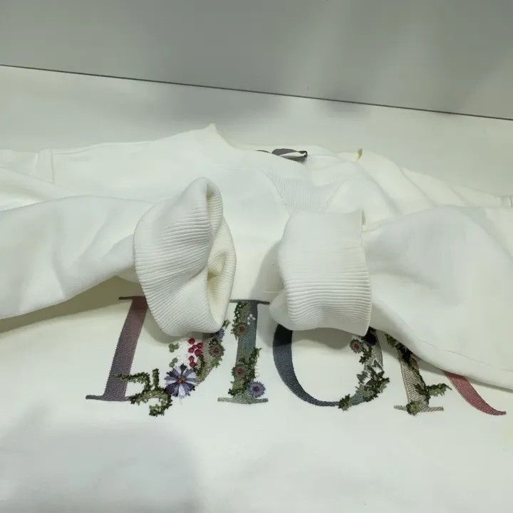Dior Dior SS21 Floral Logo Embroidered Sweatshirt 0079 Size US M / EU 48-50 / 2 - 12 Thumbnail