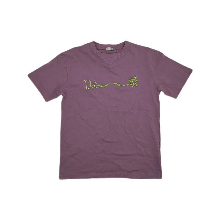 Dior Dior x Travis Scott Pink Embroidered T-Shirt 0079 Size US M / EU 48-50 / 2 - 2 Thumbnail