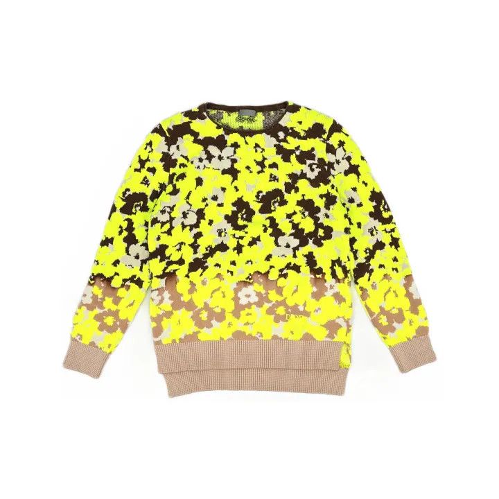 Dior Dior SS22 Yellow Floral Knit Sweater 0079 Size US M / EU 48-50 / 2 - 2 Thumbnail
