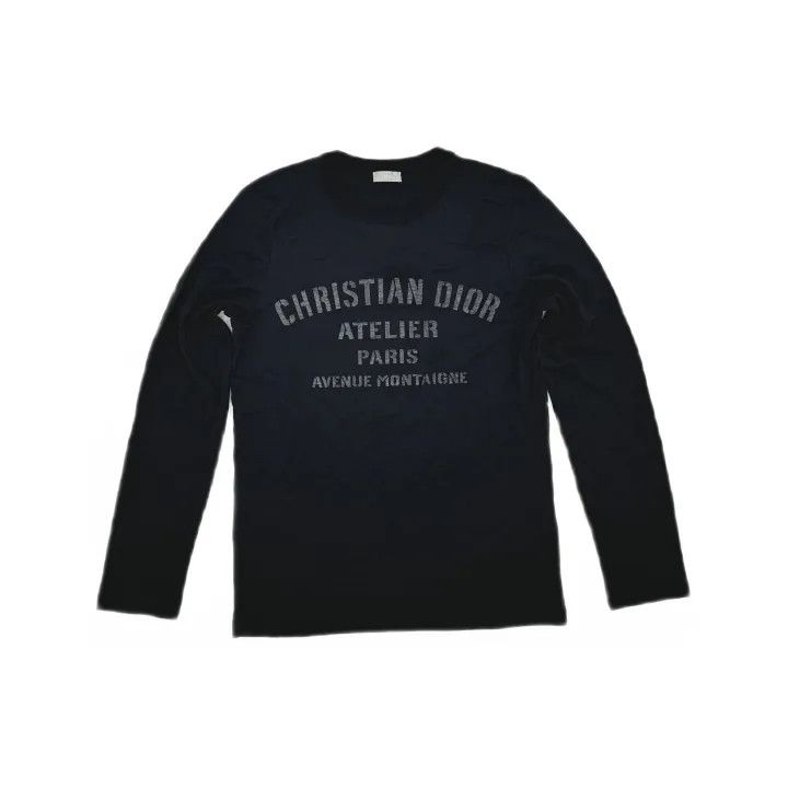 Dior Dior Logo Print Long Sleeve T-Shirt 0079 Size US M / EU 48-50 / 2 - 2 Thumbnail