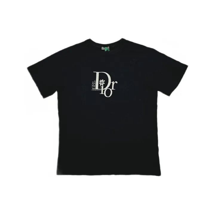 Dior Dior SS23 Erl Logo Print Black Tee 0079 Size US M / EU 48-50 / 2 - 2 Thumbnail