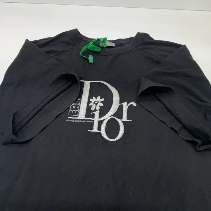Dior Dior SS23 Erl Logo Print Black Tee 0079 Size US M / EU 48-50 / 2 - 11 Thumbnail