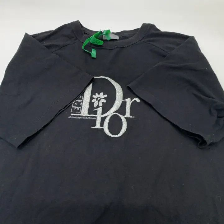 Dior Dior SS23 Erl Logo Print Black Tee 0079 Size US M / EU 48-50 / 2 - 6 Thumbnail