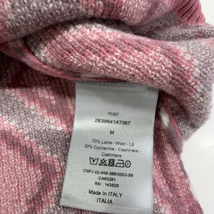 Dior Dior Pink Diamond Pattern Knit Sweater 0079 Size US M / EU 48-50 / 2 - 4 Thumbnail