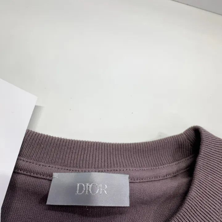 Dior Dior SS23 Brown Logo Embroidered T-Shirt 0079 Size US M / EU 48-50 / 2 - 4 Thumbnail