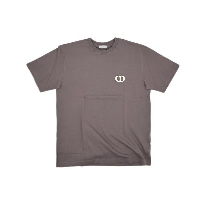 Dior Dior SS23 Brown Logo Embroidered T-Shirt 0079 Size US M / EU 48-50 / 2 - 2 Thumbnail
