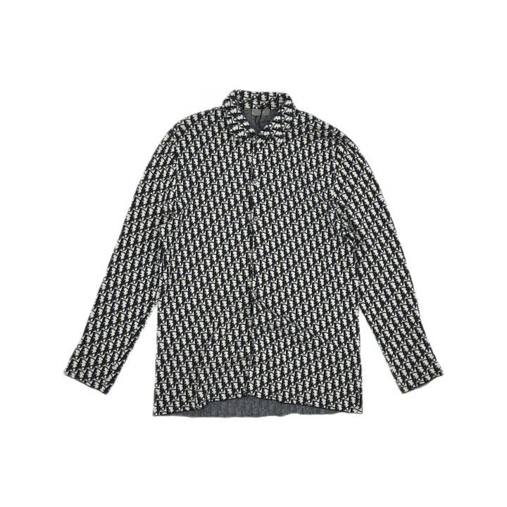 Dior Dior Classic Logo Print Long Sleeve Shirt 0079 Size US M / EU 48-50 / 2 - 2 Thumbnail
