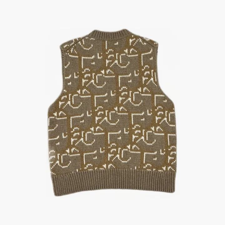 Dior Dior x Travis Scott Logo Knit Vest 0079 Size US M / EU 48-50 / 2 - 3 Thumbnail