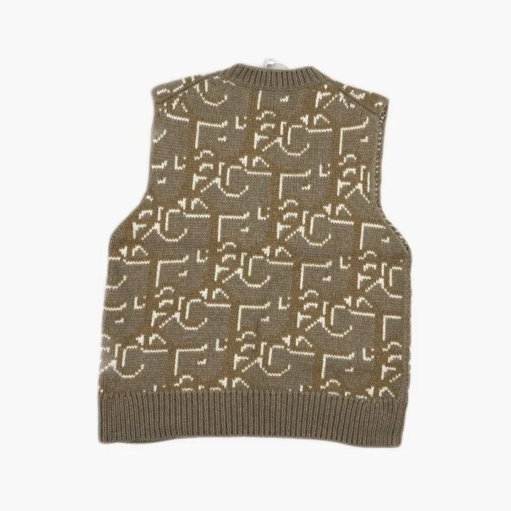 Dior Dior x Travis Scott Logo Knit Vest 0079 Size US M / EU 48-50 / 2 - 3 Thumbnail