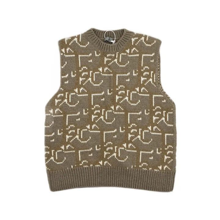 Dior Dior x Travis Scott Logo Knit Vest 0079 Size US M / EU 48-50 / 2 - 2 Thumbnail