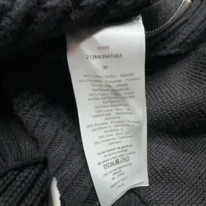 Dior Dior x Sacai Black Knit Jacket Men 0079 Size US M / EU 48-50 / 2 - 4 Thumbnail