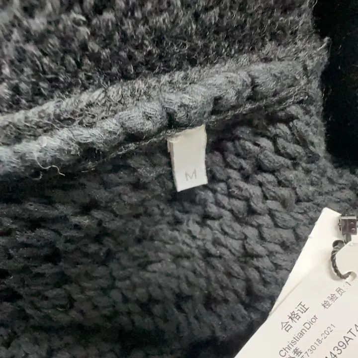 Dior Dior x Sacai Black Knit Jacket Men 0079 Size US M / EU 48-50 / 2 - 6 Thumbnail