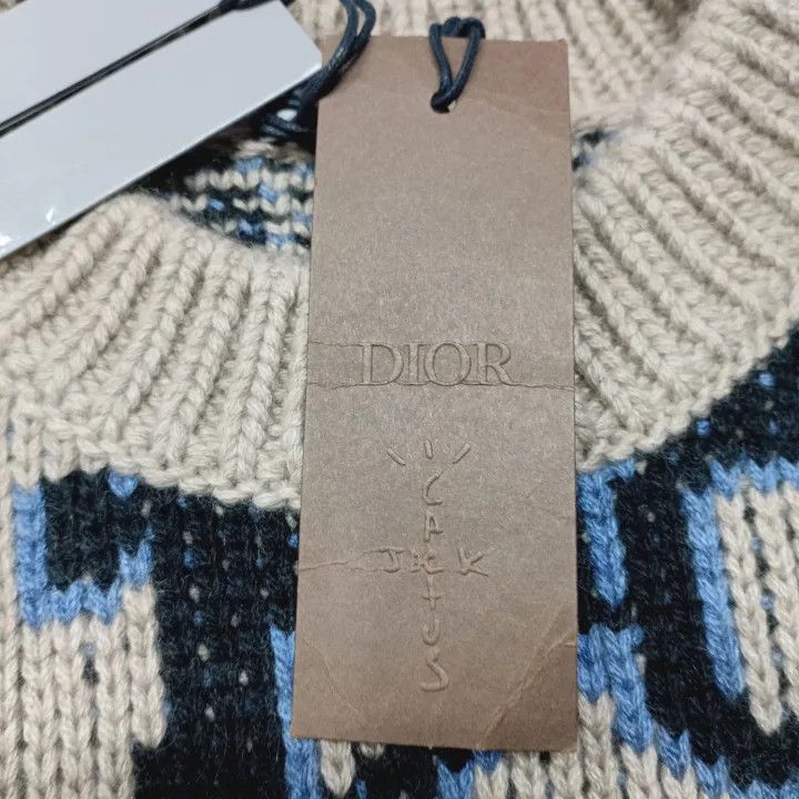 Dior Dior x Travis Scott Logo Knit Vest 0079 Size US M / EU 48-50 / 2 - 4 Thumbnail