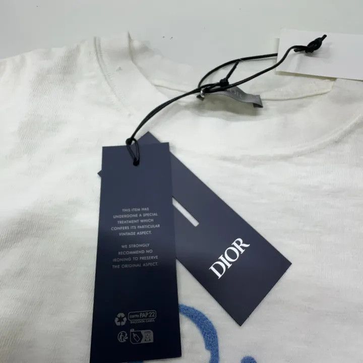 Dior Dior Summer Men's Logo Embroidered T-Shirt 0079 Size US M / EU 48-50 / 2 - 5 Thumbnail