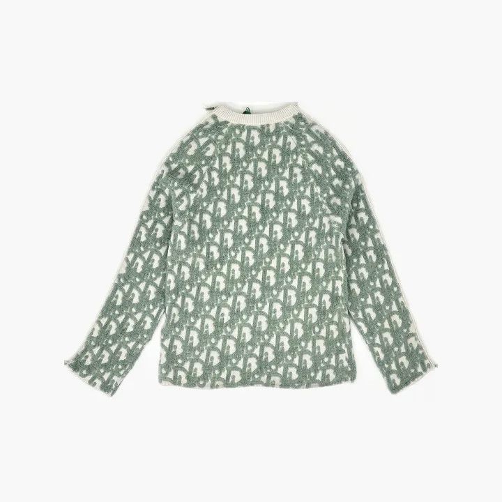 Dior Dior Green Logo Knit Long Sleeve Sweater 0079 Size US M / EU 48-50 / 2 - 3 Thumbnail