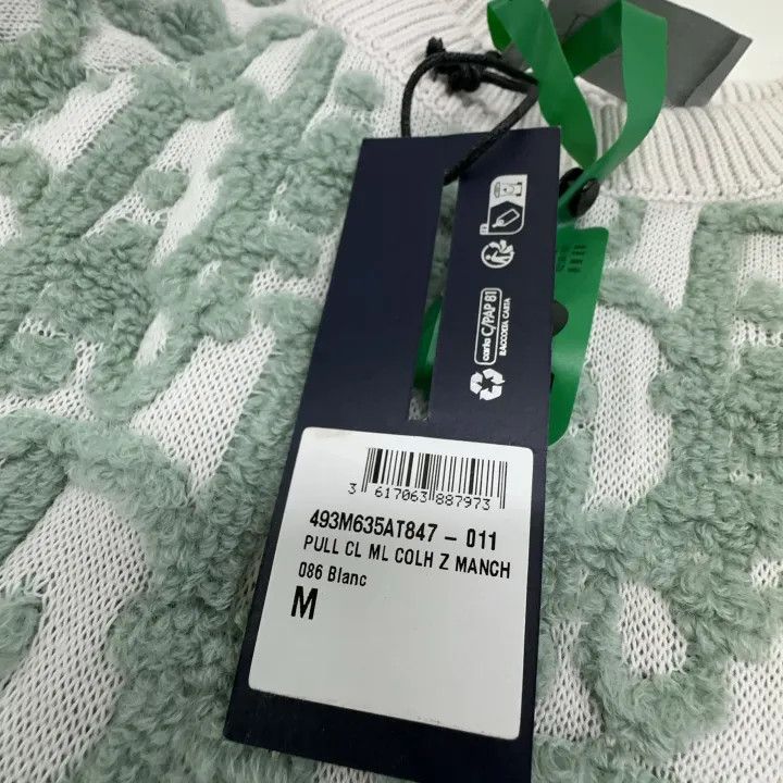 Dior Dior Green Logo Knit Long Sleeve Sweater 0079 Size US M / EU 48-50 / 2 - 7 Thumbnail