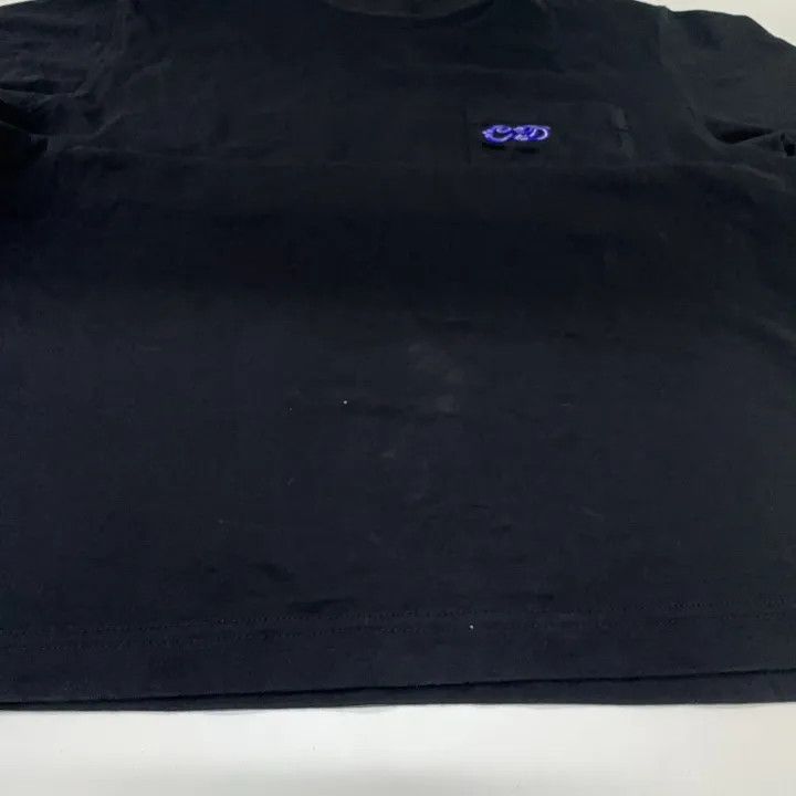 Dior Dior Black Logo Embroidered Short Sleeve T-Shirt 0079 Size US S / EU 44-46 / 1 - 9 Thumbnail
