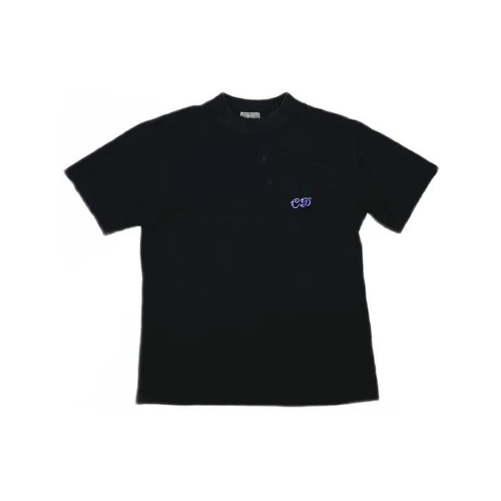Dior Dior Black Logo Embroidered Short Sleeve T-Shirt 0079 Size US S / EU 44-46 / 1 - 2 Thumbnail