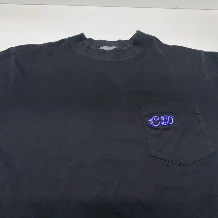 Dior Dior Black Logo Embroidered Short Sleeve T-Shirt 0079 Size US S / EU 44-46 / 1 - 8 Thumbnail