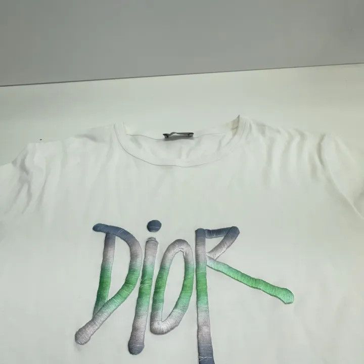 Dior Dior Shawn Stussy Gradient Embroidered T-Shirt 0079 Size US S / EU 44-46 / 1 - 8 Thumbnail