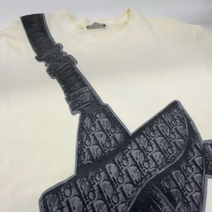 Dior Dior White Saddle Bag Print T-Shirt 0079 Size US S / EU 44-46 / 1 - 8 Thumbnail