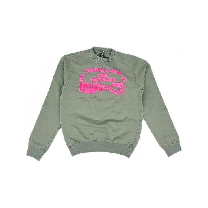 Dior Dior x Travis Scott Green Sweatshirt 0079 Size US S / EU 44-46 / 1 - 2 Thumbnail