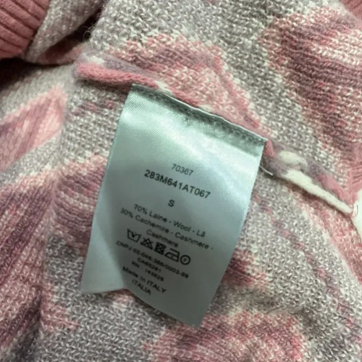 Dior Dior Pink Diamond Pattern Wool Sweater 0079 Size US S / EU 44-46 / 1 - 4 Thumbnail