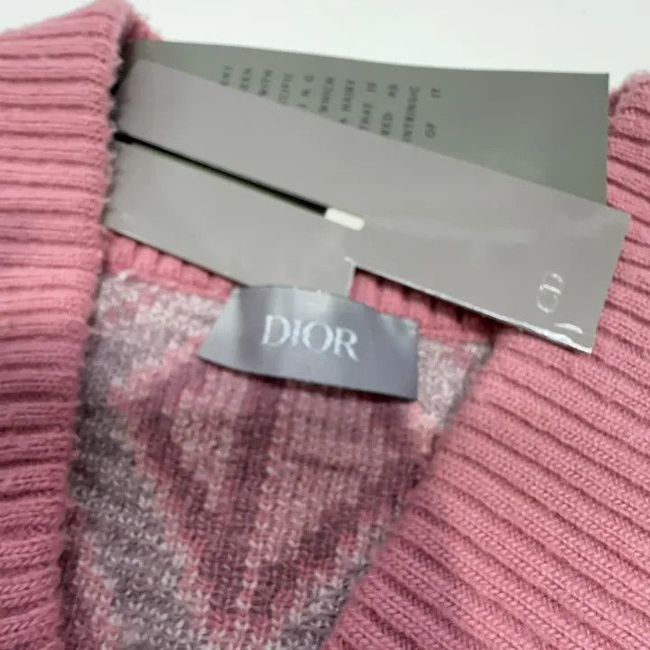 Dior Dior Pink Diamond Pattern Wool Sweater 0079 Size US S / EU 44-46 / 1 - 5 Thumbnail