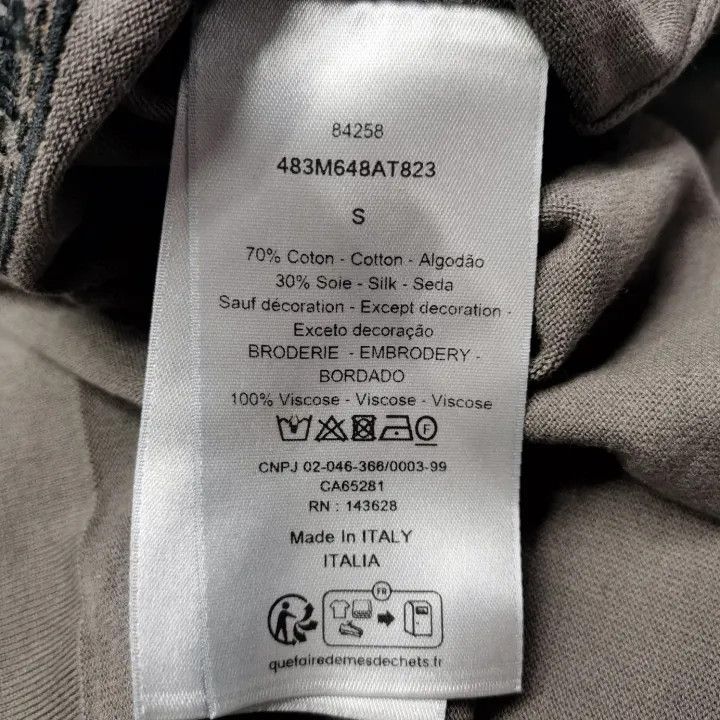 Dior Dior Gray Logo Printed Short Sleeve T-Shirt 0079 Size US S / EU 44-46 / 1 - 3 Thumbnail