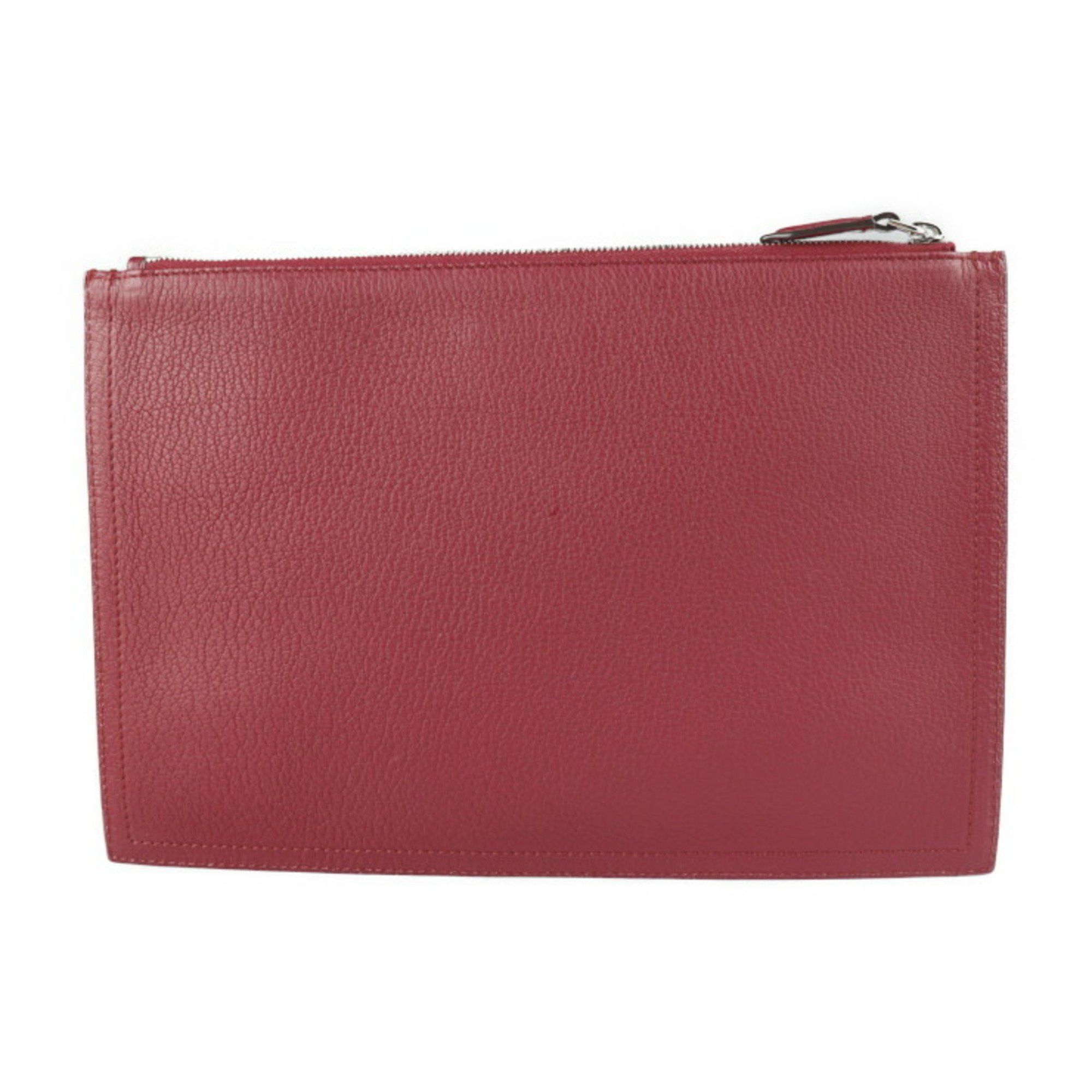 Givenchy GIVENCHY Antigona Pouch Second Bag BC06822012 653 Leather Bordeaux Clutch R2212103002067 Size ONE SIZE - 3 Thumbnail