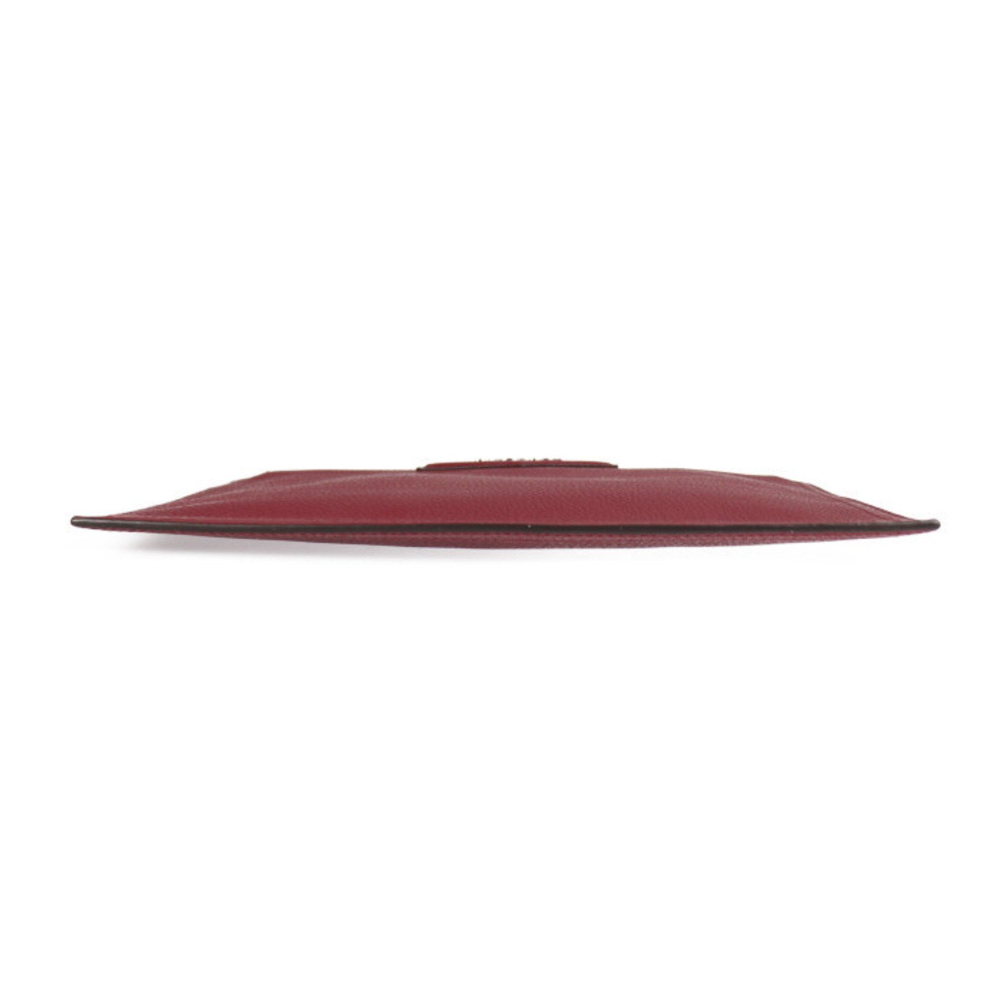 Givenchy GIVENCHY Antigona Pouch Second Bag BC06822012 653 Leather Bordeaux Clutch R2212103002067 Size ONE SIZE - 4 Thumbnail