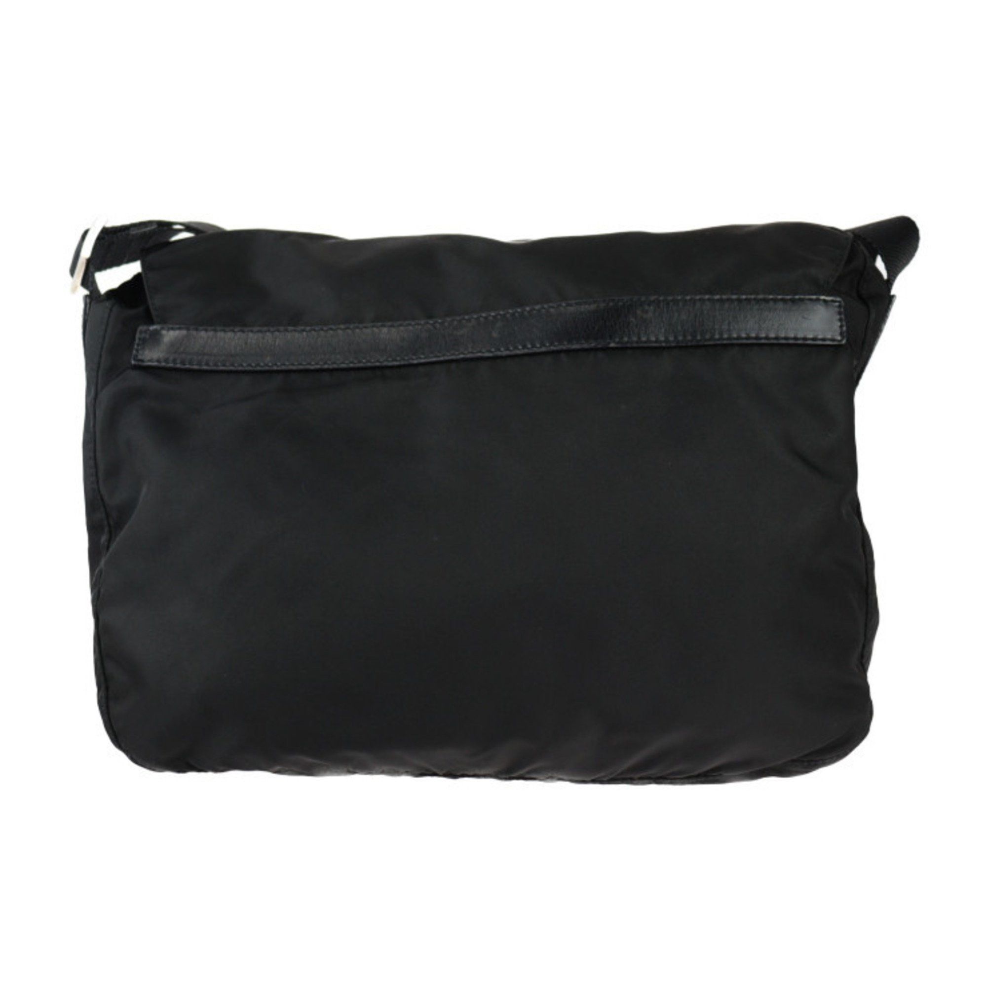 Prada Prada Bag Shoulder 1BD671 Nylon Leather Black Flap Crossbody Triangle Plate R2410103007030 Size ONE SIZE - 3 Thumbnail