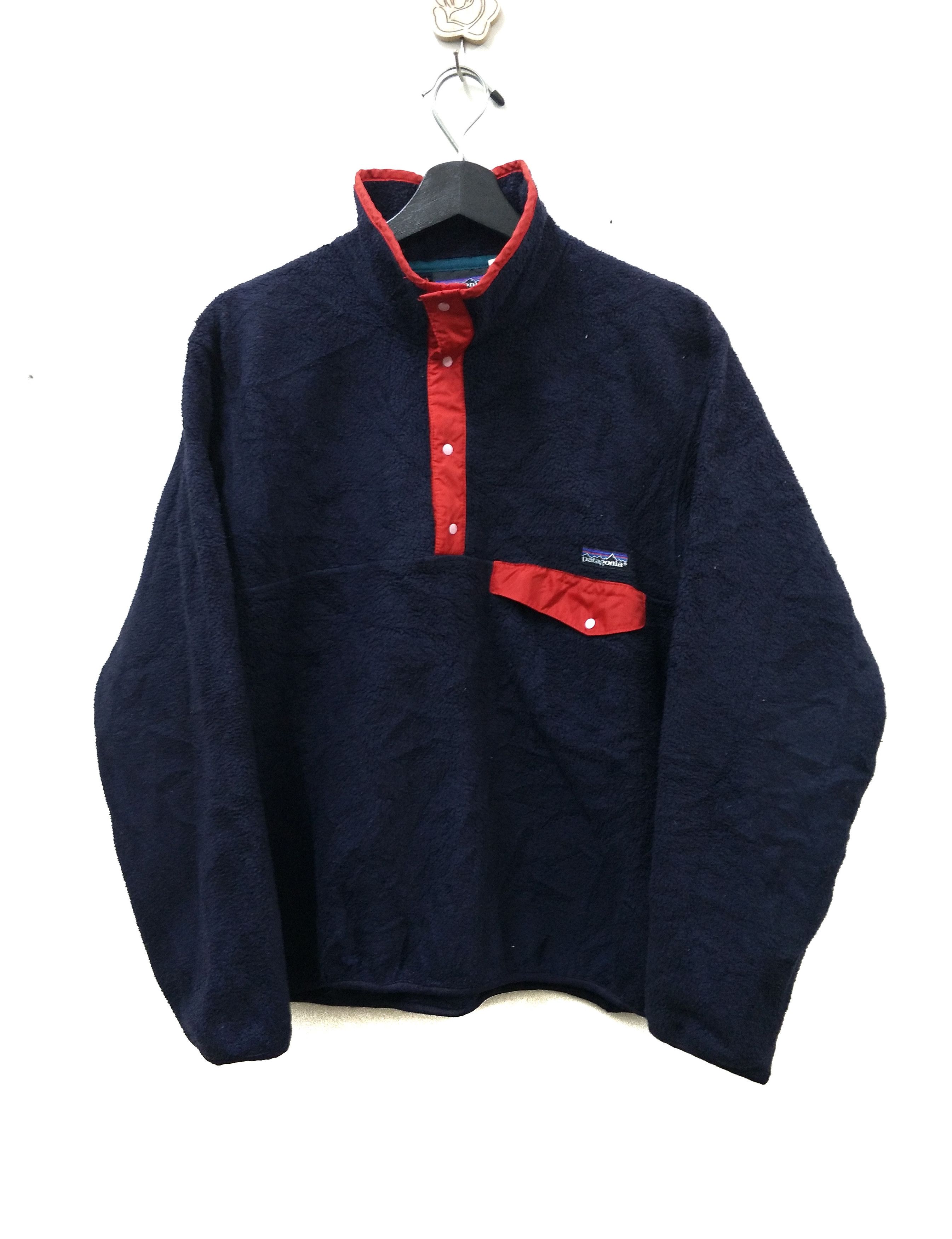 Vintage Fleece Jumper Snap Button