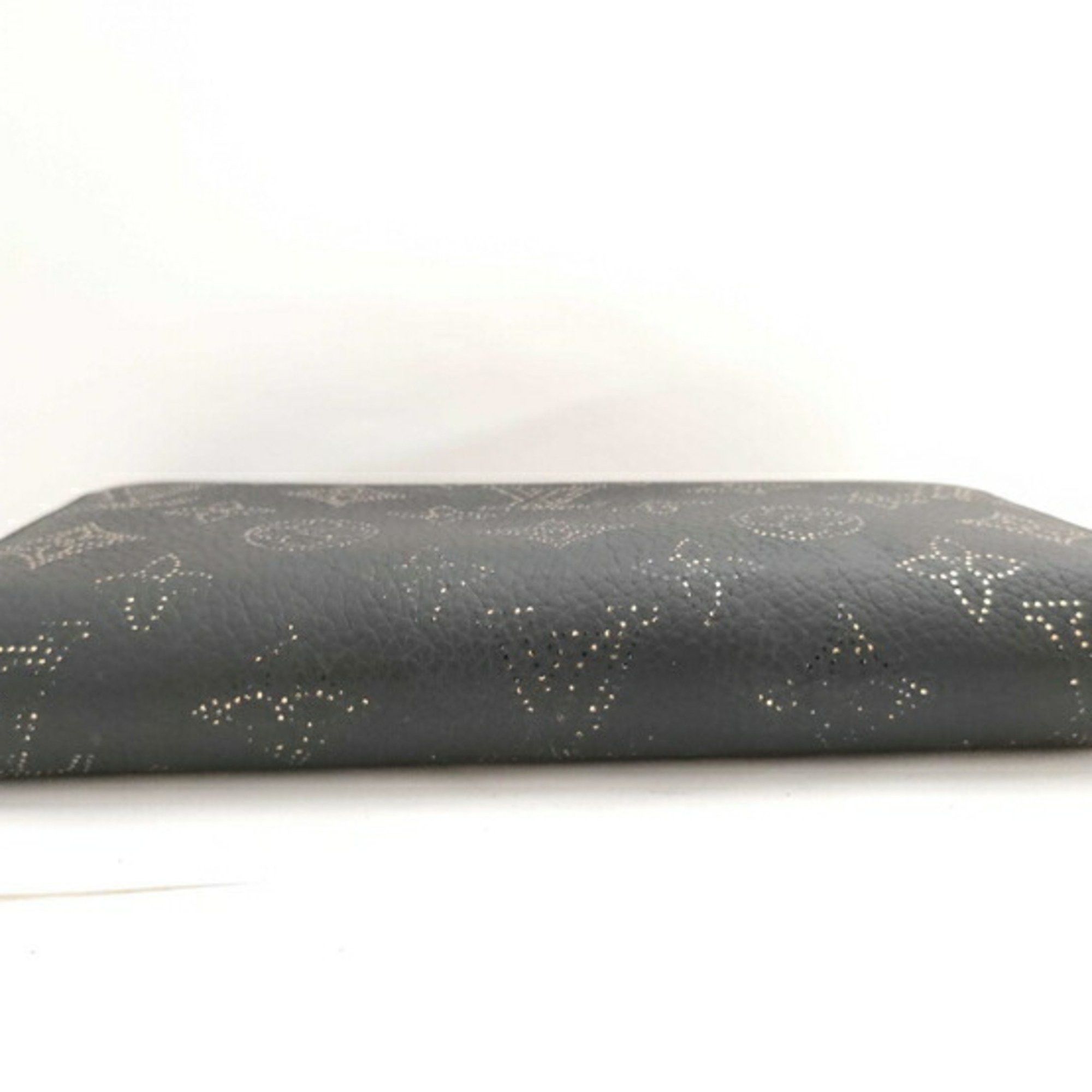 Louis Vuitton Louis Vuitton Long Wallet Monogram Mahina Zippy M82645 Black Gold Leather Women's Round Size ONE SIZE - 3 Thumbnail