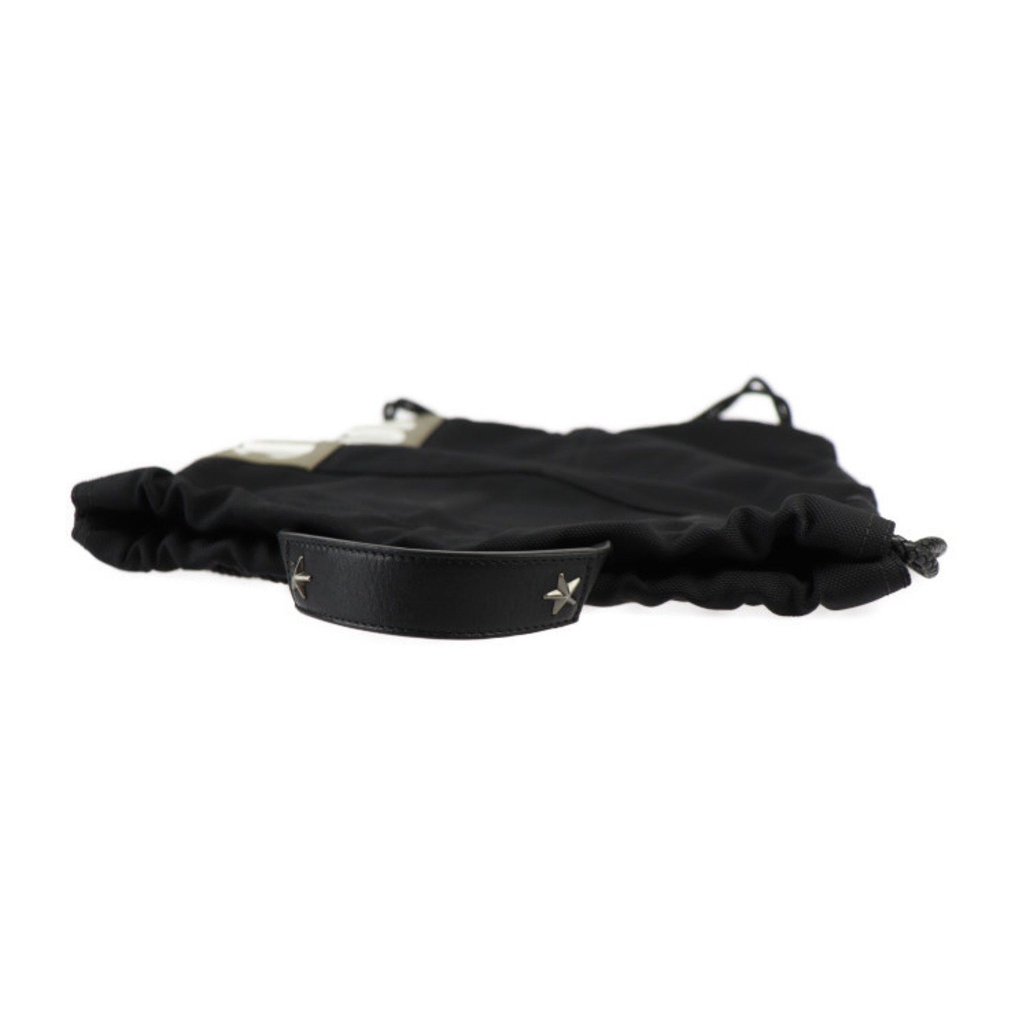 Jimmy Choo JIMMY CHOO MARLON Backpack/Daypack - Nylon canvas x leather black backpack tote bag R2405093007018 Size ONE SIZE - 4 Thumbnail