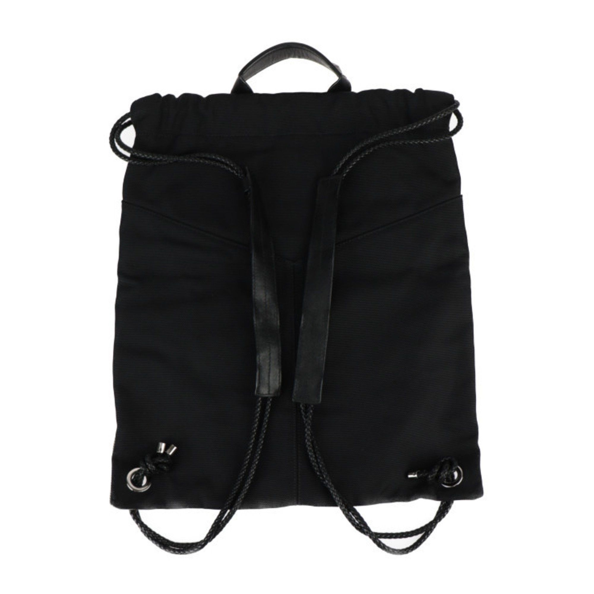 Jimmy Choo JIMMY CHOO MARLON Backpack/Daypack - Nylon canvas x leather black backpack tote bag R2405093007018 Size ONE SIZE - 3 Thumbnail