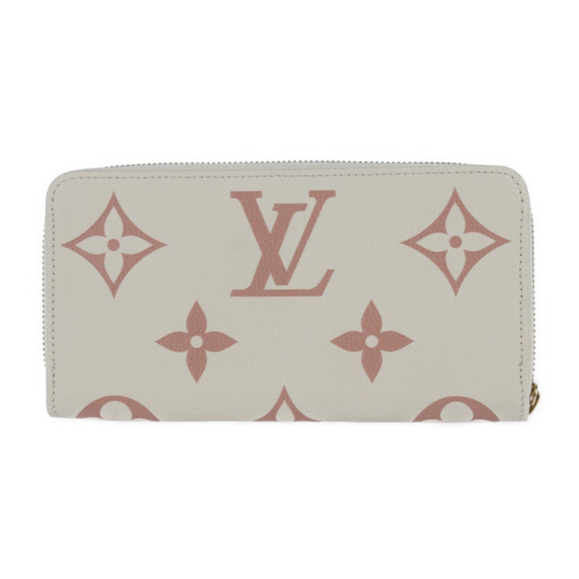 Louis Vuitton Louis Vuitton Zippy Wallet Long M81914 Monogram Empreinte Cream Rose Trianon Round R2424103010086 Size ONE SIZE - 3 Thumbnail